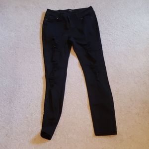 Distressed jeans